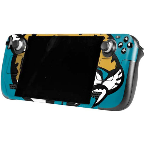 NFL Jacksonville Jaguars Large Logo Steam Deck Handheld Gaming Computer Skin